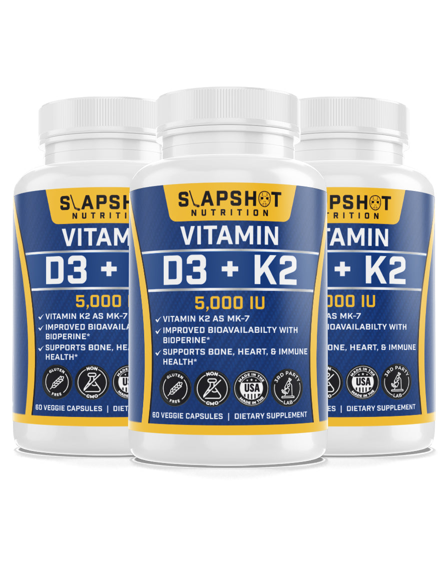 Vitamin D3 with K2 as MK7 (60 Count)
