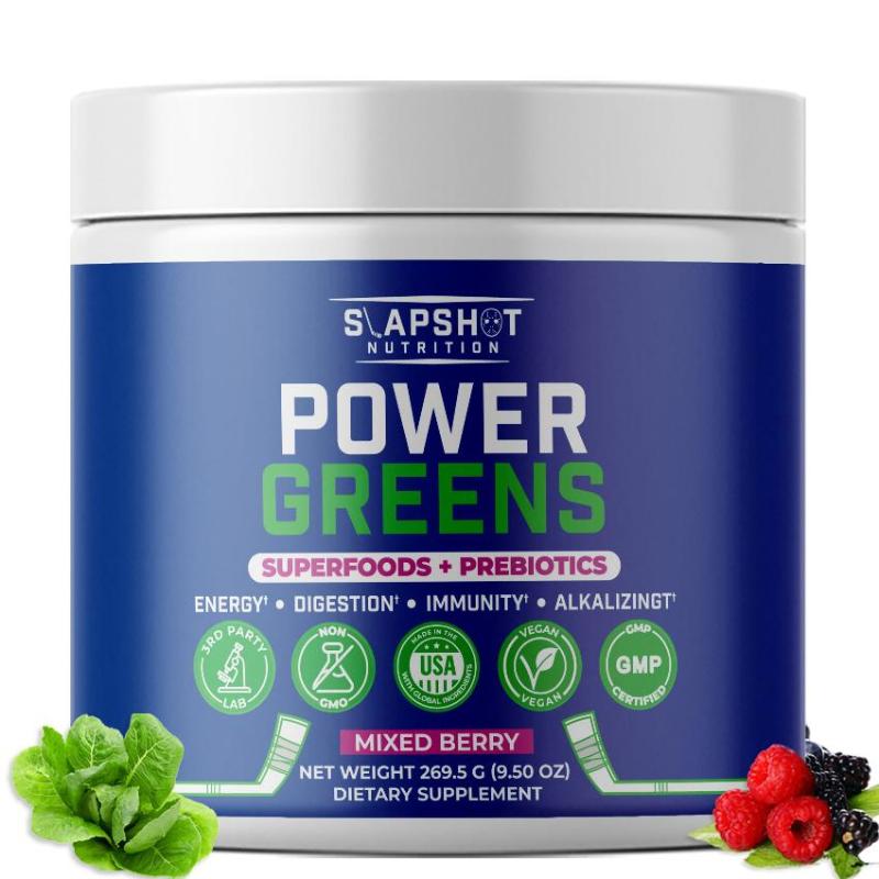 Power Greens - Superfood Prebiotic Blend – Slapshot Nutrition