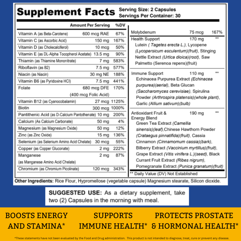 Alpha Men's Complete Multivitamin (60 Count)