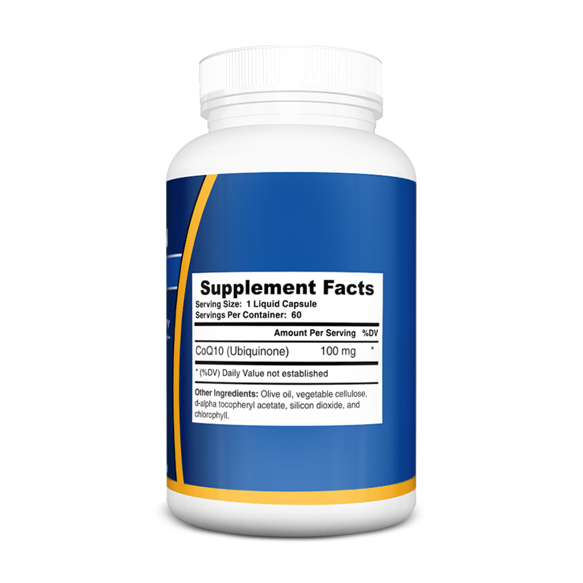 CO Q 10 100 MG Green Liquid Capsules
